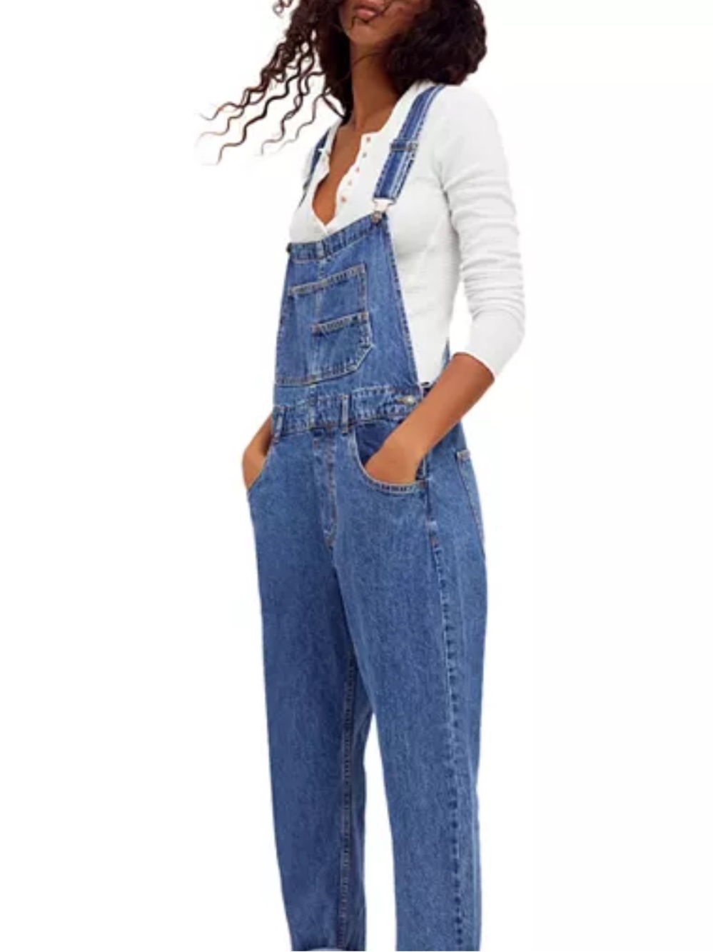 We The Free Free People Ziggy Denim Overalls Size S